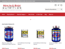 Tablet Screenshot of healthbodynutrition.ca